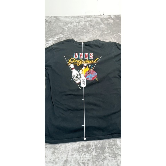 Vans T Shirt Mens XL Black Original Classic Style Short Sleeve Crew Neck EUC - Picture 9 of 9